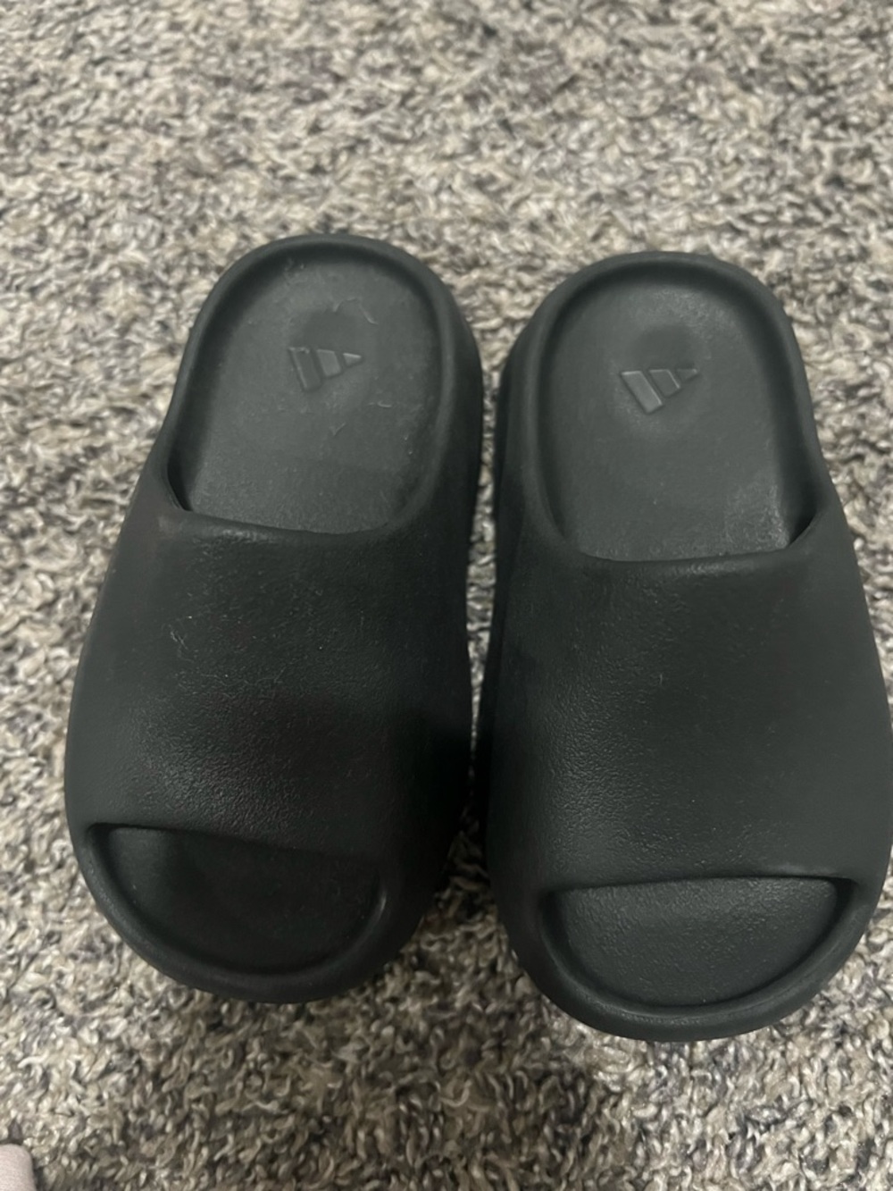 Adidas Yeezy Kids Black Slide Sandals